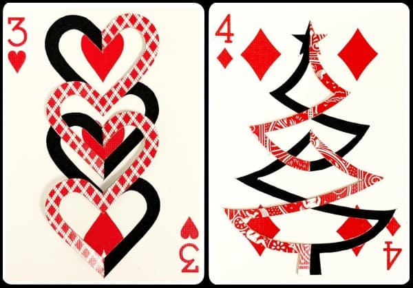 KIRIGAMI WITH PLAYING CARDS