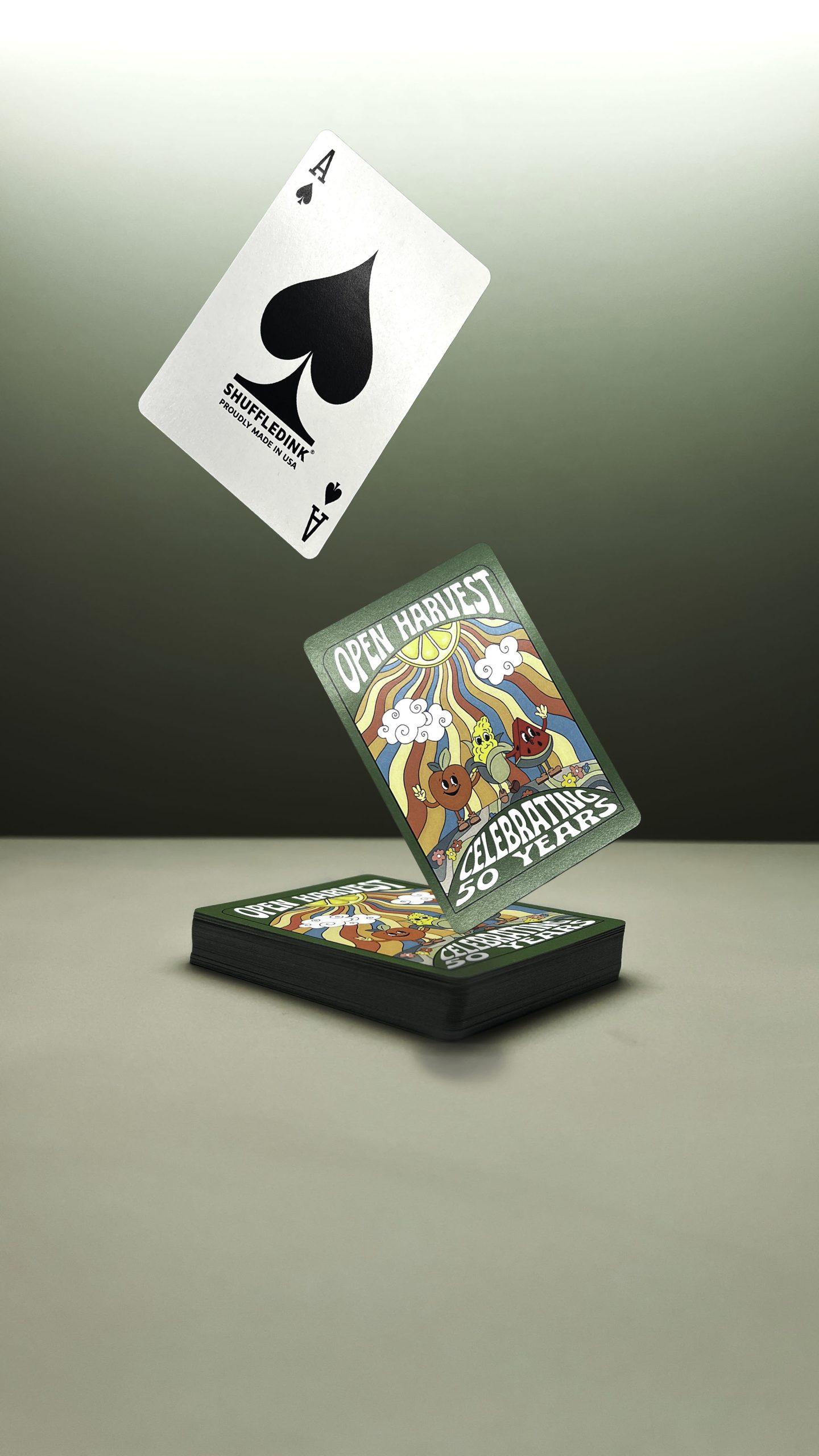 Dealt with Care: Open Harvest Co-op’s 50th Anniversary Custom Playing Cards